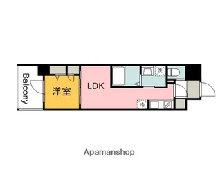 S−RESIDENCE東千田公園ALESIA【9階】の間取り