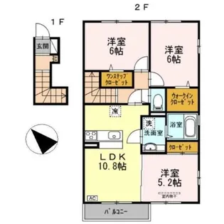 プランドール東原I【2階】の間取り