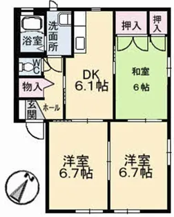ソレイユ D棟【1階】の間取り