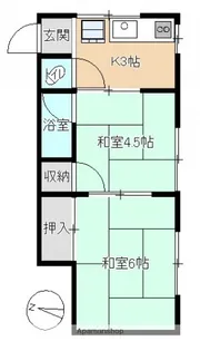 門永ビル【303号室】の間取り