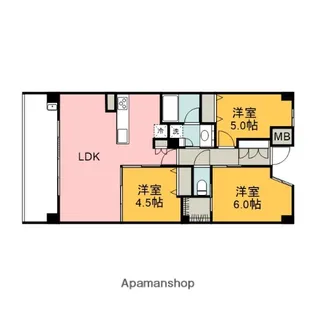 プレディア戸坂【4階】の間取り