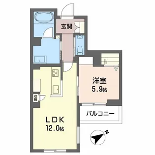 ALLUME【2階】の間取り