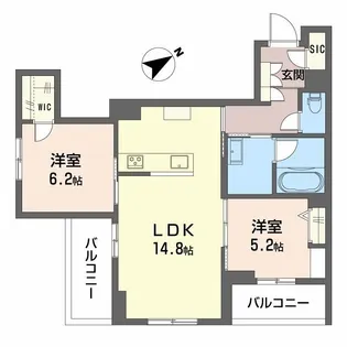 ALLUME【2階】の間取り