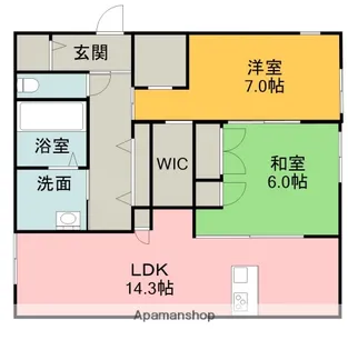 BORIKIしののめ和【1階】の間取り