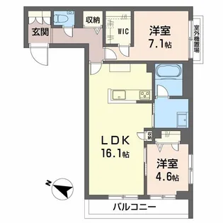 CASA ニックスⅤ【3階】の間取り