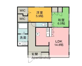 BORIKIしののめ空【1階】の間取り
