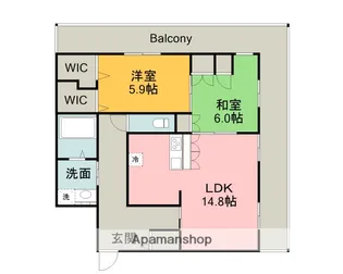 BORIKIしののめ空【2階】の間取り