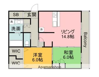 BORIKIしののめ空【2階】の間取り