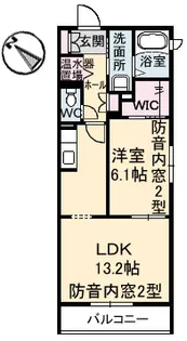 メゾン・カンフリエ井口【2階】の間取り