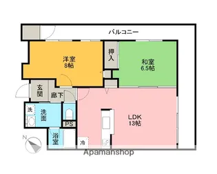 クイーンズパレス土橋【2階】の間取り
