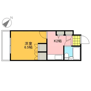 ハイツたかす【303号室号室】の間取り