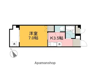 1Kの間取り画像