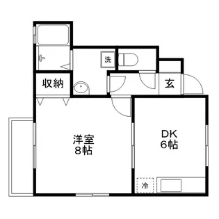 ローズコート堀越【1階】の間取り