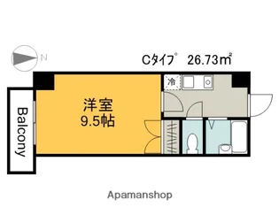 メゾン十日市【4階】の間取り