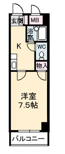 ファミーユ對重【0401号室】の間取り