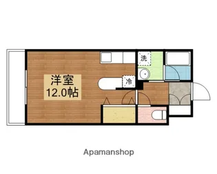パークビスタ中央【103号室】の間取り