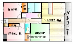 フレシールA【3階】の間取り