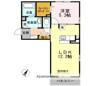 セントラルタウンコートA【2階】の間取り