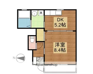 EXCEED【103号室】の間取り