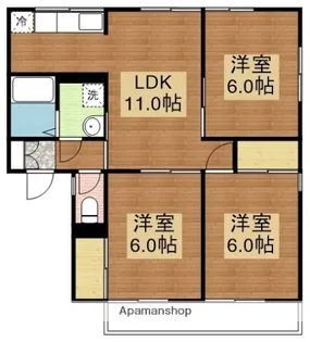 セジュールMINA F棟【2階】の間取り