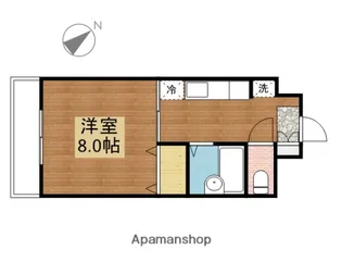 晩讃舘【702号室】の間取り
