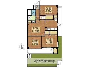 SELENE(セレネ)【104号室】の間取り