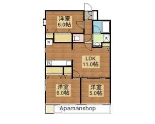 SELENE(セレネ)【401号室】の間取り