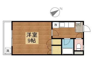 尾形ハイツD棟【201号室】の間取り