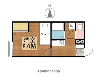 ディアム・コーセイ【1階】の間取り
