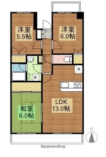 昭和町コープMYN【701号室】の間取り