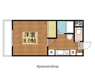 パルコープⅡ【107号室】の間取り