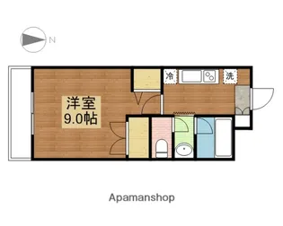 CAMELLIA【406号室】の間取り