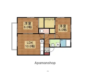 グランカーサASTYD棟【201号室】の間取り