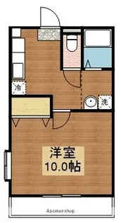 アルカディアⅢ【405号室】の間取り