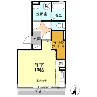 カーサ・S・ドマーニ【1階】の間取り