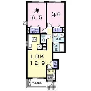 オビー ガーデンA【1階】の間取り