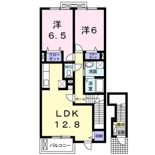 オビー ガーデンA【2階】の間取り