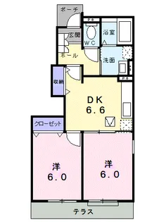 ヴェル フォーレ【1階】の間取り