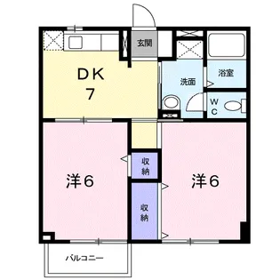 サンエステート A【2階】の間取り