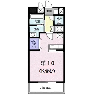 ペスカ フィオーレ【3階】の間取り