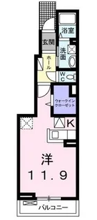 フラン【1階】の間取り