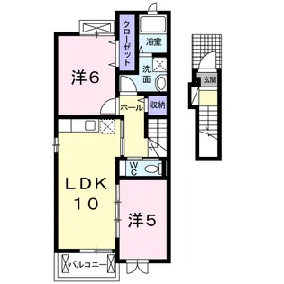フェデール A【2階】の間取り