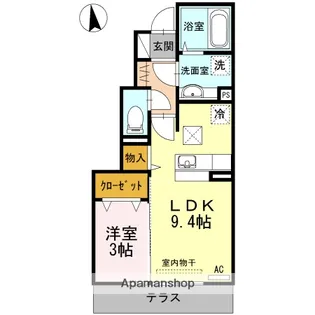 アクシア・プルミエールⅠ【1階】の間取り