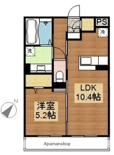 コスモポリス西条中央C棟【302号室】の間取り