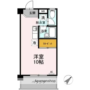 メゾン・ド・モンマルトル【5階】の間取り