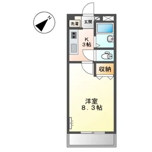 サンパティオ幸本 Ⅱ【2階】の間取り