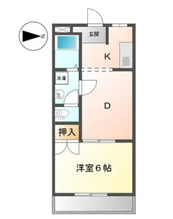 ラ・ポール宮川B【00305号室】の間取り