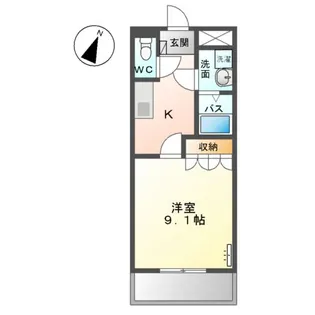 サン・フレール【2階】の間取り