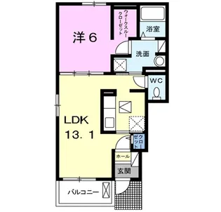 ファイン ヴィラ Ⅲ A【1階】の間取り