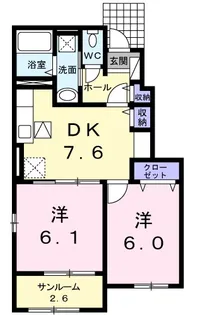 シャイニング・メゾンA【1階】の間取り